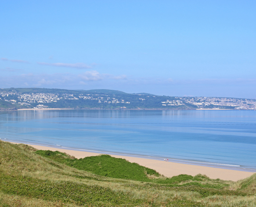 Photograph of St Ives Bay on a glorious sunny morning